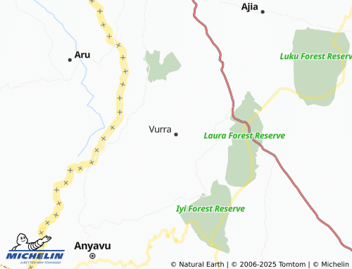 MICHELIN Vurra map - ViaMichelin
