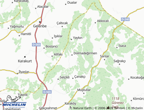 MICHELIN Dolmadeğirmen map - ViaMichelin