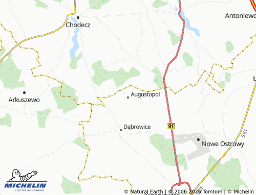 MICHELIN Augustopol map - ViaMichelin