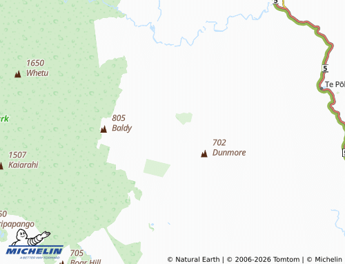 Mapa MICHELIN Puketitiri - ViaMichelin