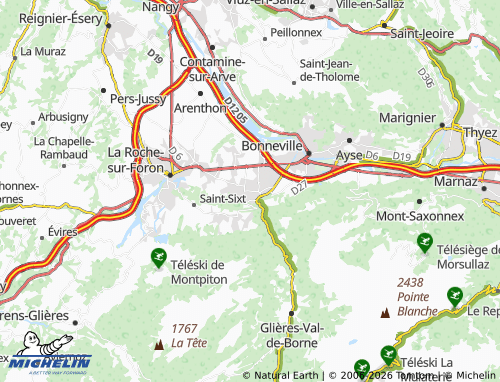Carte MICHELIN Saint-Pierre-en-Faucigny - ViaMichelin