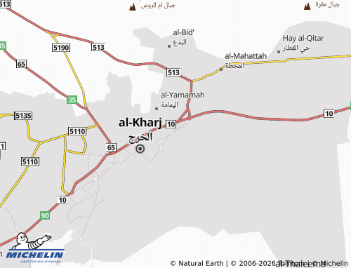Carte MICHELIN al-Thaqafah - ViaMichelin
