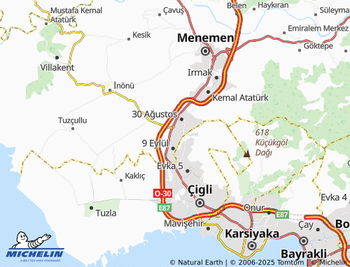 MICHELIN 29 Ekim map - ViaMichelin