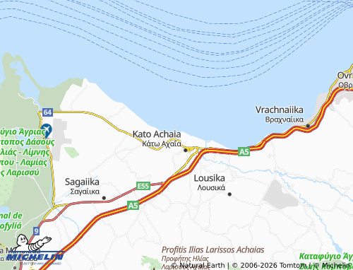MICHELIN Alykes map - ViaMichelin