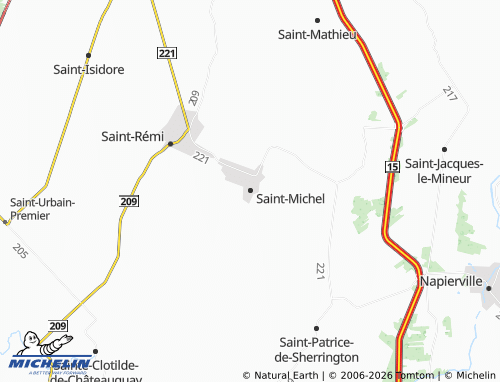 Kaart MICHELIN Saint-Michel - ViaMichelin