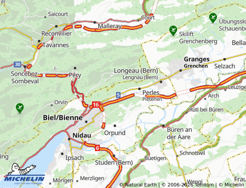 Carte MICHELIN Perles - ViaMichelin