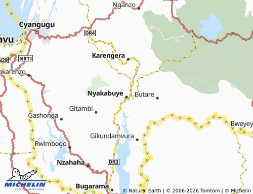 MICHELIN-Landkarte Nyakabuye - ViaMichelin