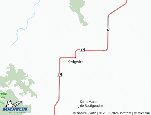 Mapa MICHELIN Kedgwick - ViaMichelin