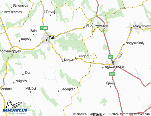 Mapa MICHELIN Tengőd - ViaMichelin
