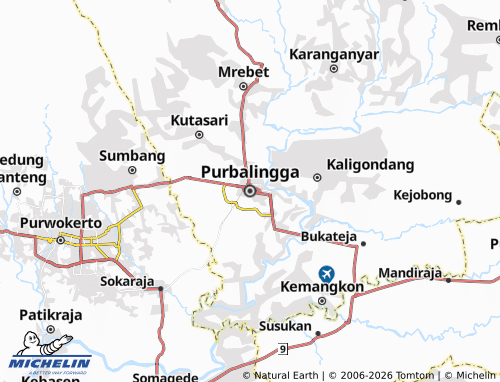 Carte MICHELIN Purbalingga - ViaMichelin
