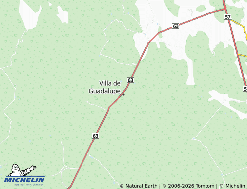 Mappa MICHELIN Villa de Guadalupe - ViaMichelin