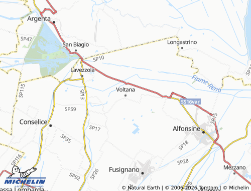 Kaart MICHELIN Voltana - ViaMichelin
