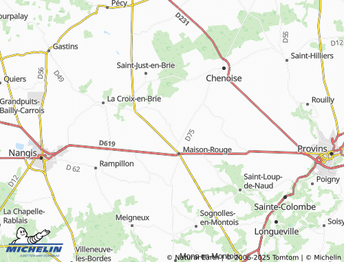MICHELIN Courtevroust map - ViaMichelin