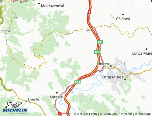 Carte MICHELIN Ciugudu De Jos - ViaMichelin