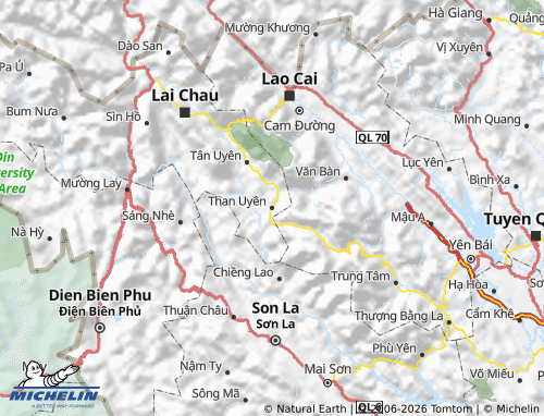 Mapa MICHELIN Than Uyên - ViaMichelin