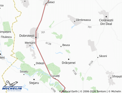 Carte MICHELIN Beuca - ViaMichelin