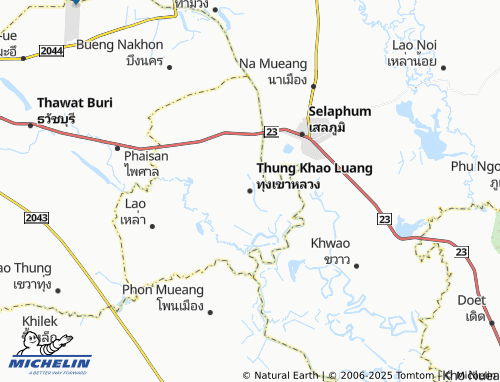 MICHELIN Thung Khao Luang map - ViaMichelin