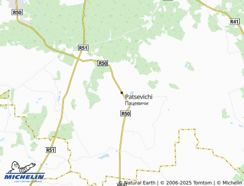 MICHELIN Patsevichi map - ViaMichelin