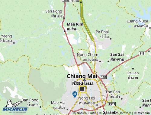 MICHELIN Don Kaeo map - ViaMichelin