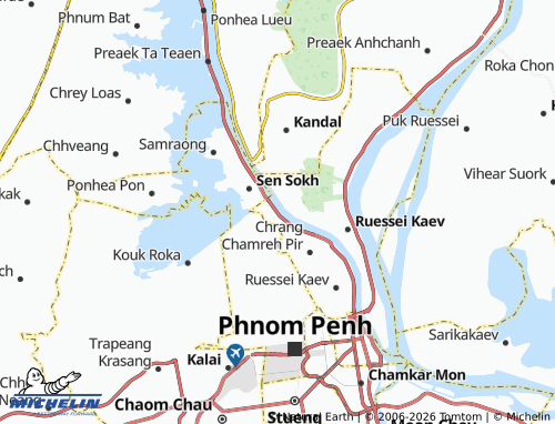 MICHELIN Svay Pak map - ViaMichelin