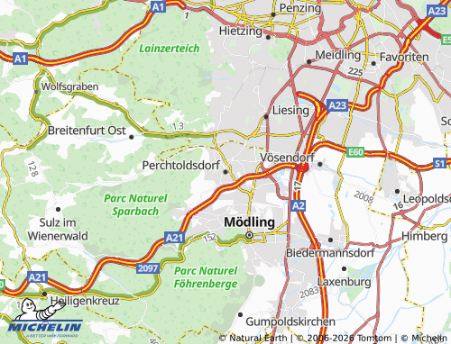 MICHELIN Perchtoldsdorf map - ViaMichelin