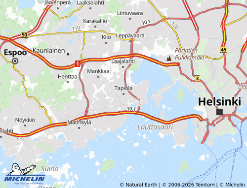 MICHELIN-Landkarte Tapiola - ViaMichelin