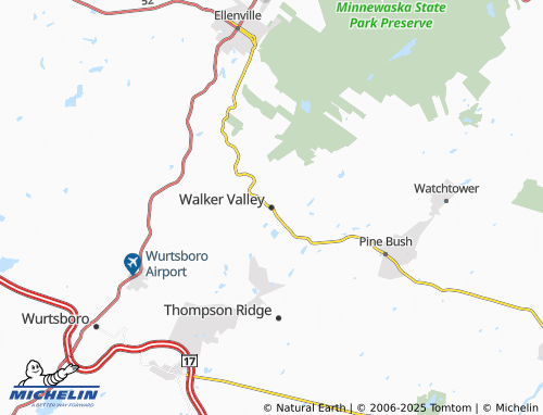 MICHELIN Walker Valley map - ViaMichelin