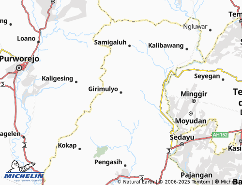 MICHELIN Girimulyo map - ViaMichelin