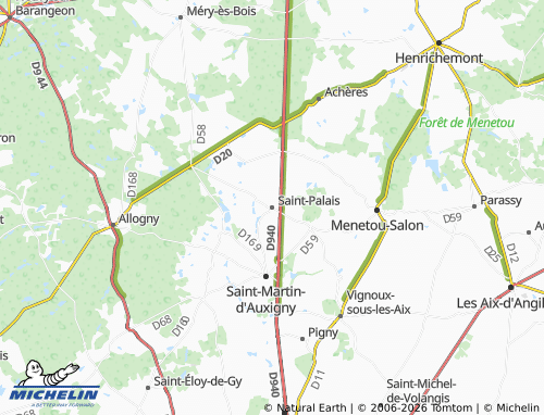 Carte MICHELIN Saint-Palais - ViaMichelin