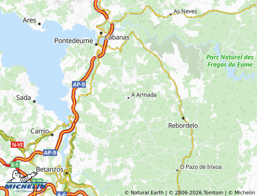 Carte MICHELIN A Armada - ViaMichelin