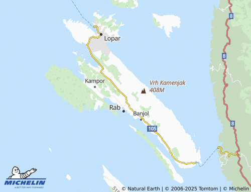 MICHELIN Mundanije map - ViaMichelin