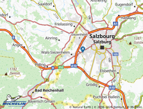 MICHELIN Wals-Siezenheim map - ViaMichelin