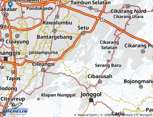 Carte MICHELIN Cikarageman - ViaMichelin