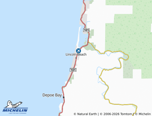 Mappa MICHELIN Lincoln Beach - ViaMichelin