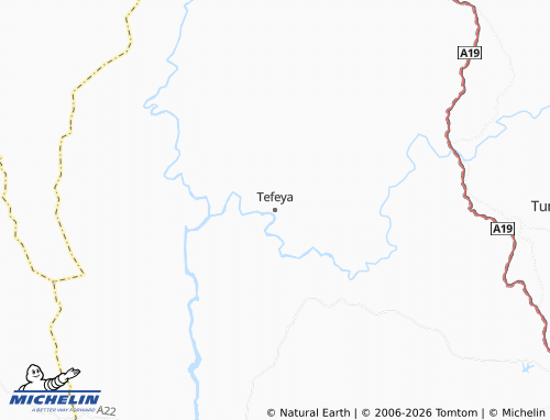 MICHELIN Tefeya map - ViaMichelin
