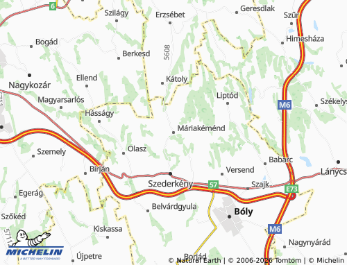 MICHELIN Máriakéménd map - ViaMichelin