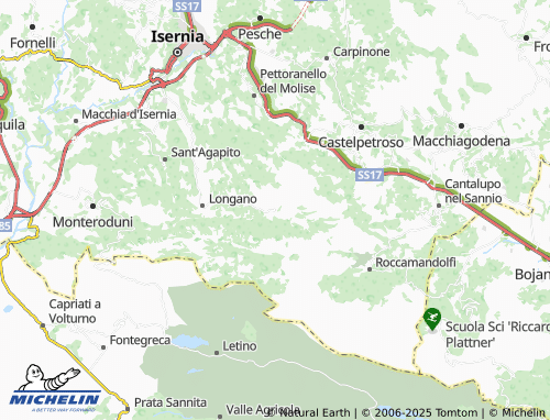 MICHELIN Castelpizzuto map - ViaMichelin