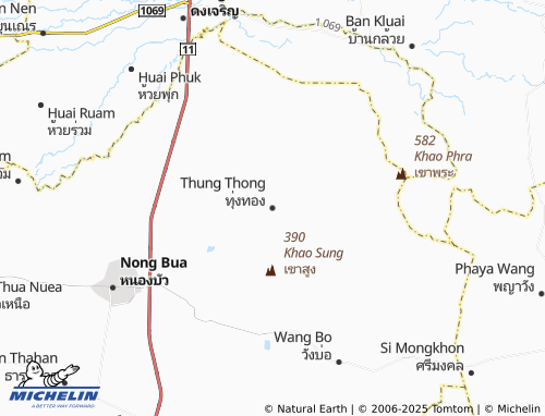 MICHELIN Thung Thong map - ViaMichelin