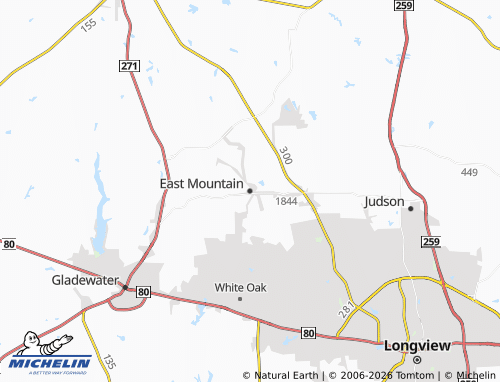 Mappa MICHELIN East Mountain - ViaMichelin