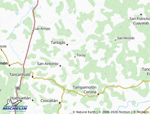 MICHELIN-Landkarte Tocoy - ViaMichelin
