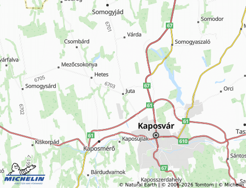 Mappa MICHELIN Juta - ViaMichelin