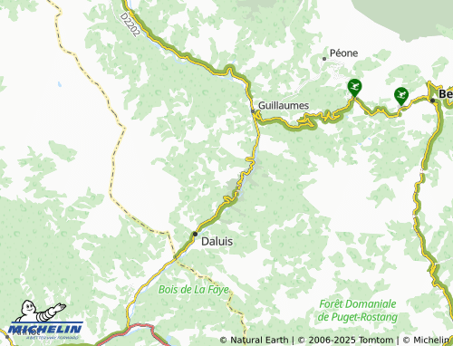 Carte MICHELIN La Saussette - ViaMichelin