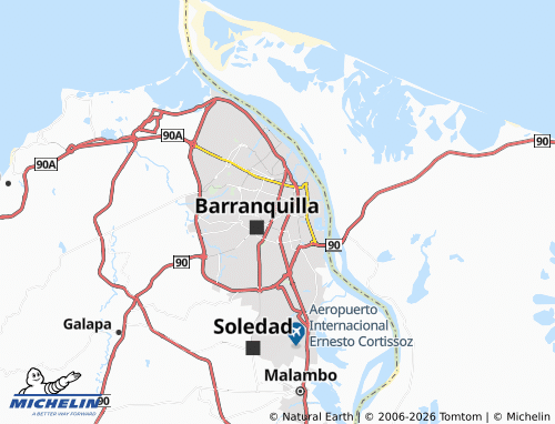 Carte MICHELIN Atlántico - ViaMichelin
