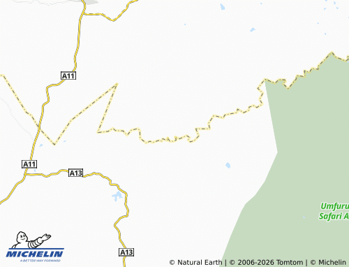 MICHELIN Gwetera River Ranch map - ViaMichelin
