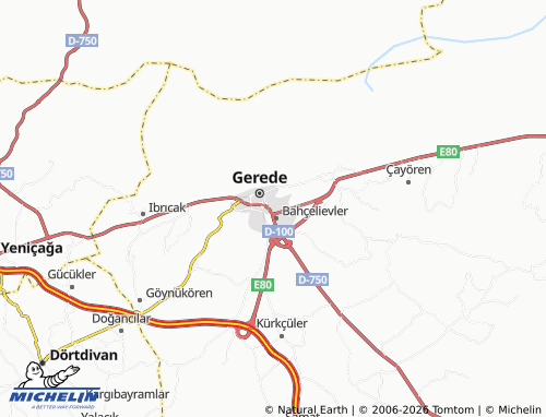 Mappa MICHELIN Yeni - ViaMichelin