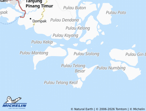 Mapa MICHELIN Mantang Besar - ViaMichelin