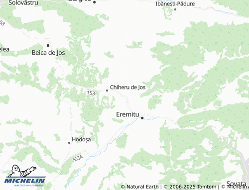 MICHELIN Chiheru De Sus map - ViaMichelin
