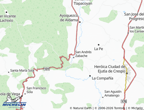 Mapa MICHELIN Vicente Guerrero - ViaMichelin