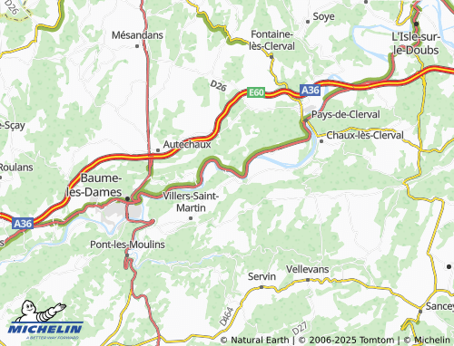 Carte MICHELIN Hyèvre-Magny - ViaMichelin