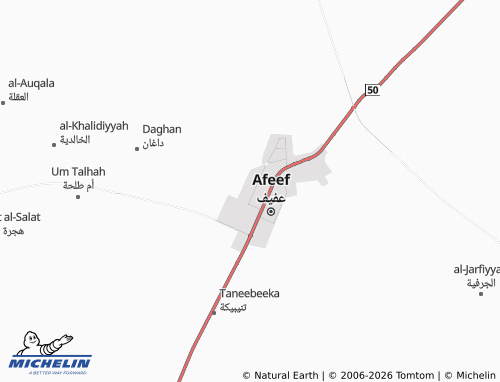 MICHELIN-Landkarte al-Fakhiriya - ViaMichelin